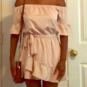 Cute flowy blush dress